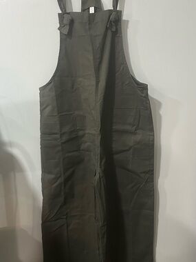 Zenana Outfitters Olive Utility Bib Jumpsuit